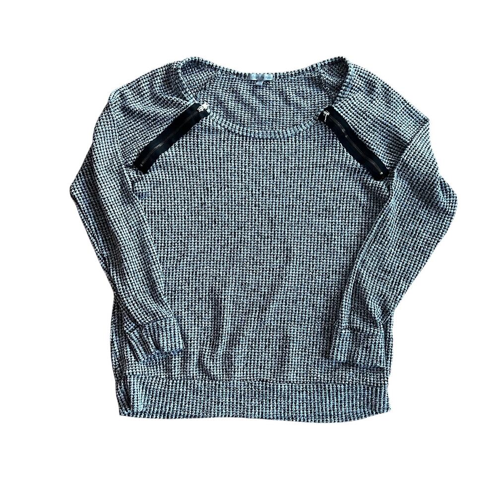 Charlotte Russe Whimsygoth Grunge Top with Zipper Accents | S
